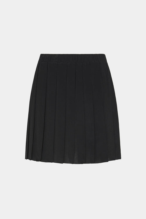 SHORT PLEATED SKIRT IN CRÊPE DE CHINE