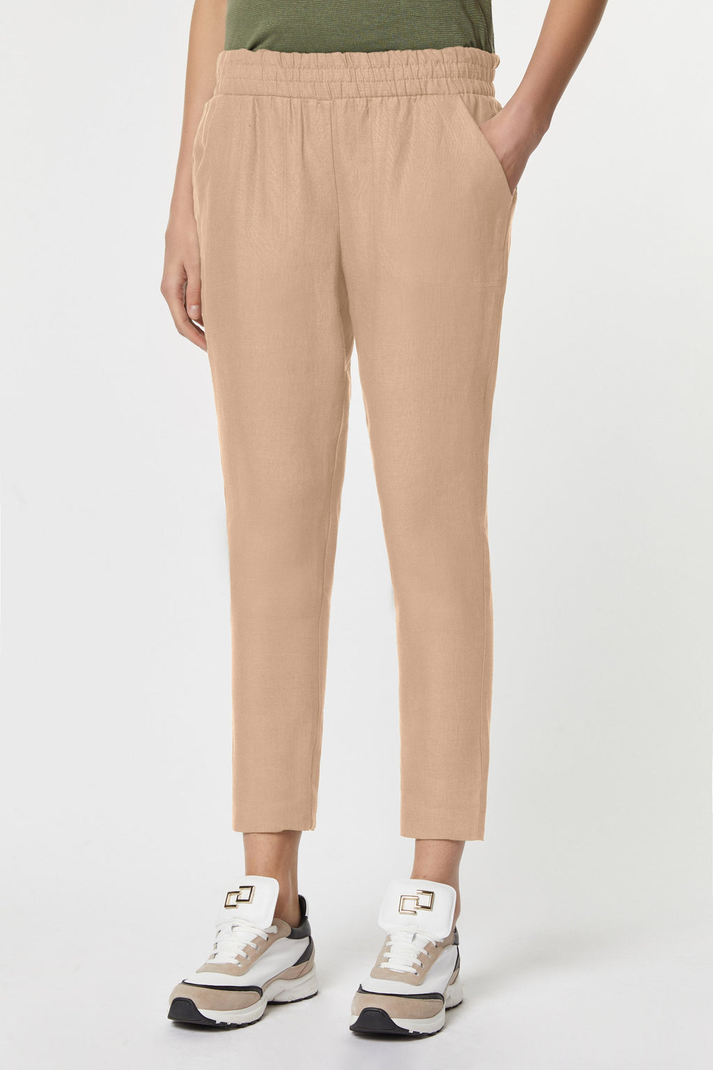 LINEN SLIM PANTS