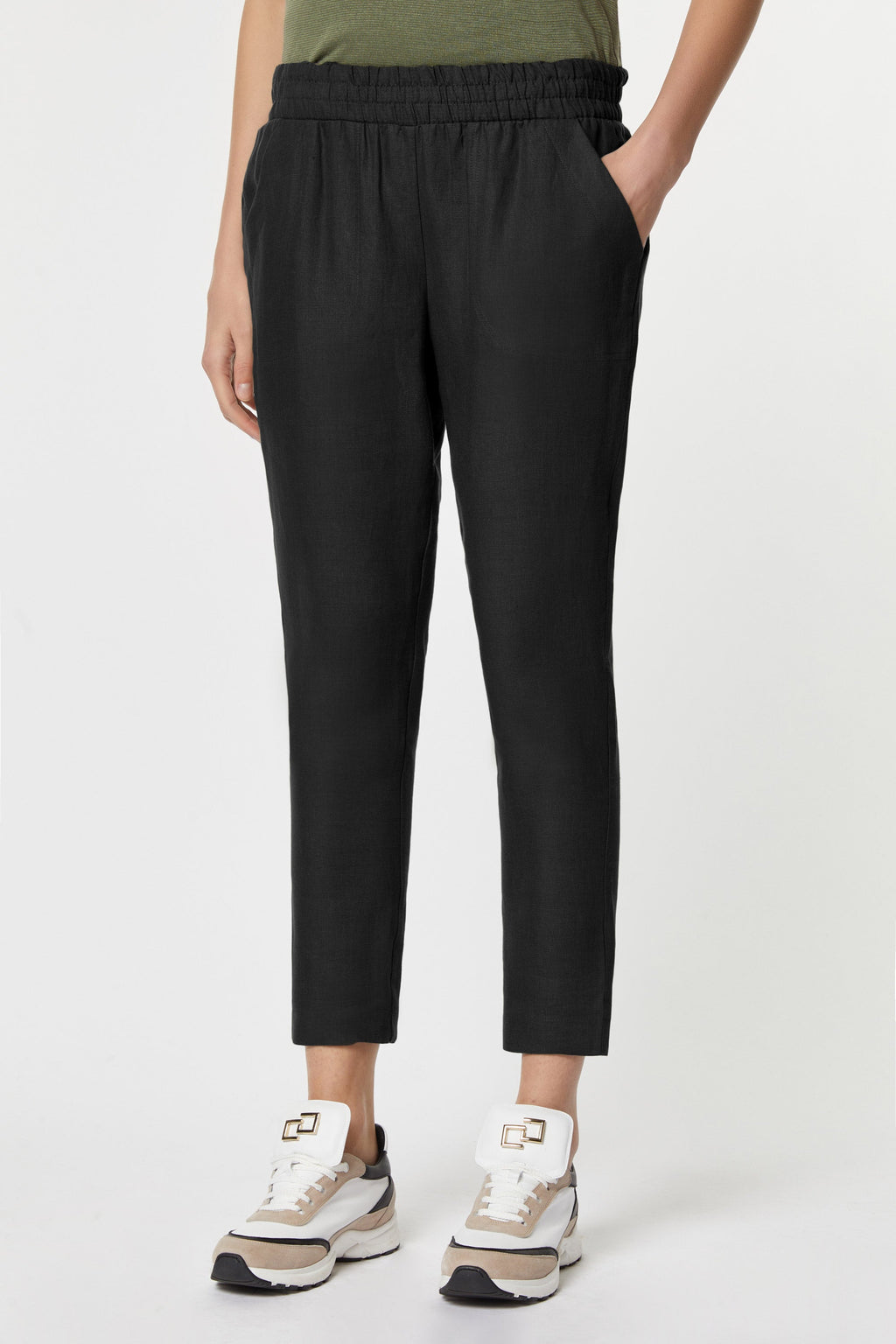 LINEN SLIM PANTS