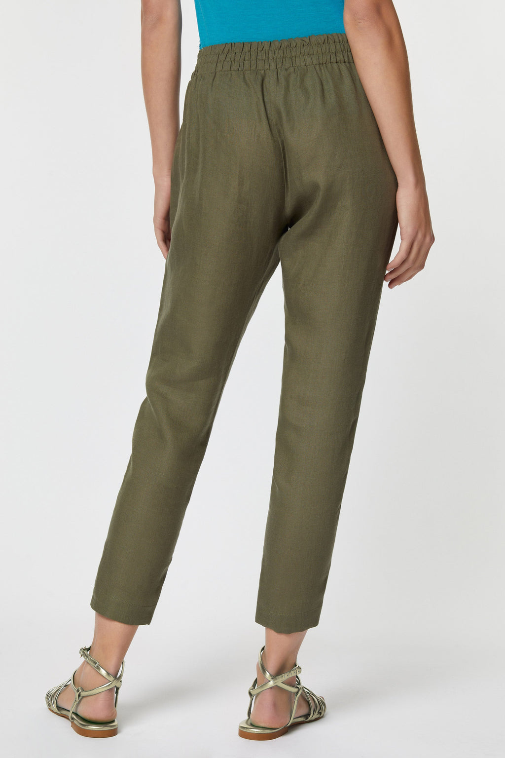 LINEN SLIM PANTS