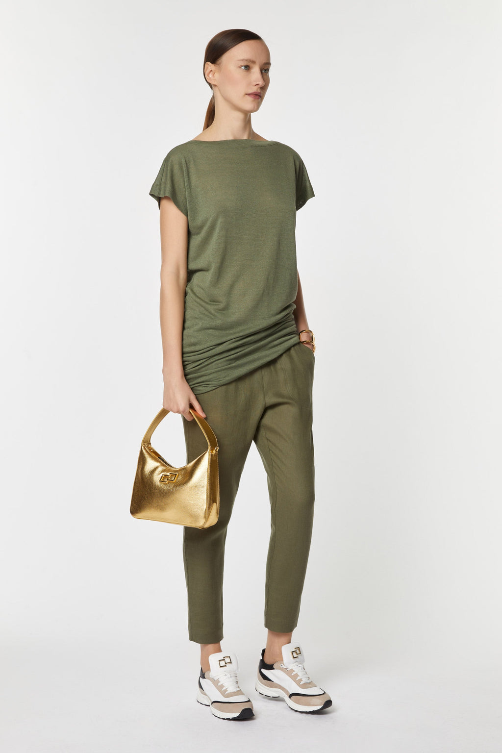 LINEN SLIM PANTS