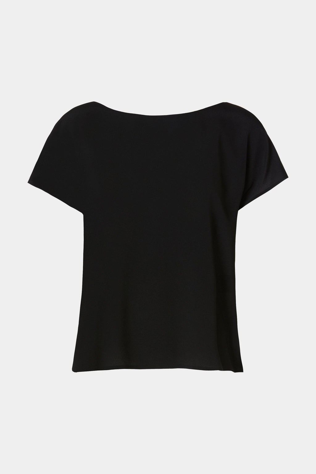 CROPPED T-SHIRT IN CRÊPE DE CHINE