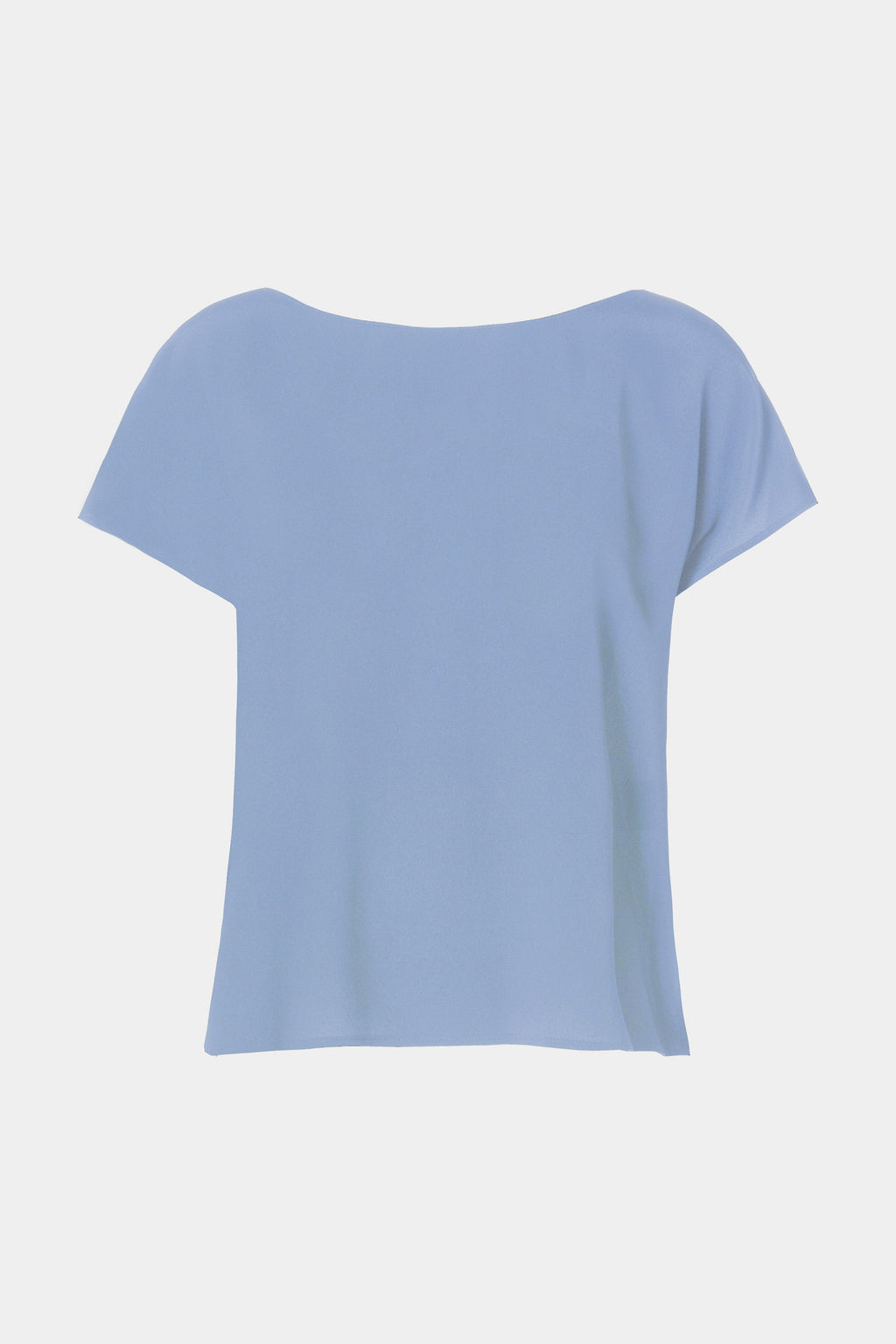 CROPPED T-SHIRT IN CRÊPE DE CHINE
