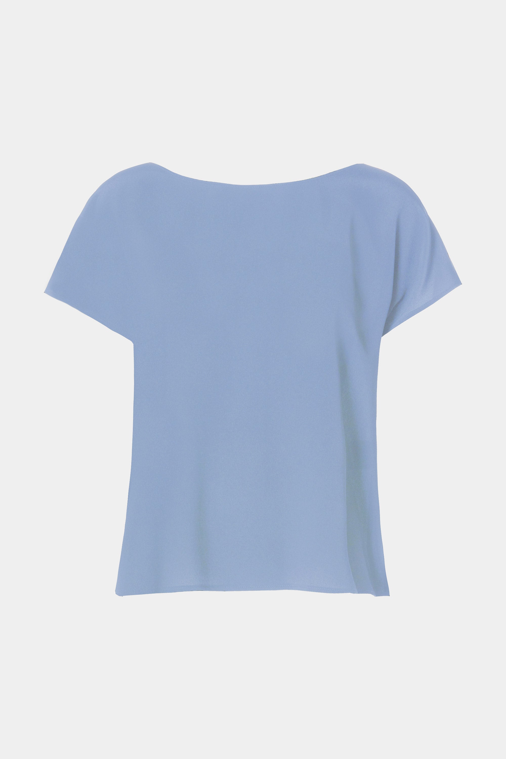 CROPPED T-SHIRT IN CRÊPE DE CHINE