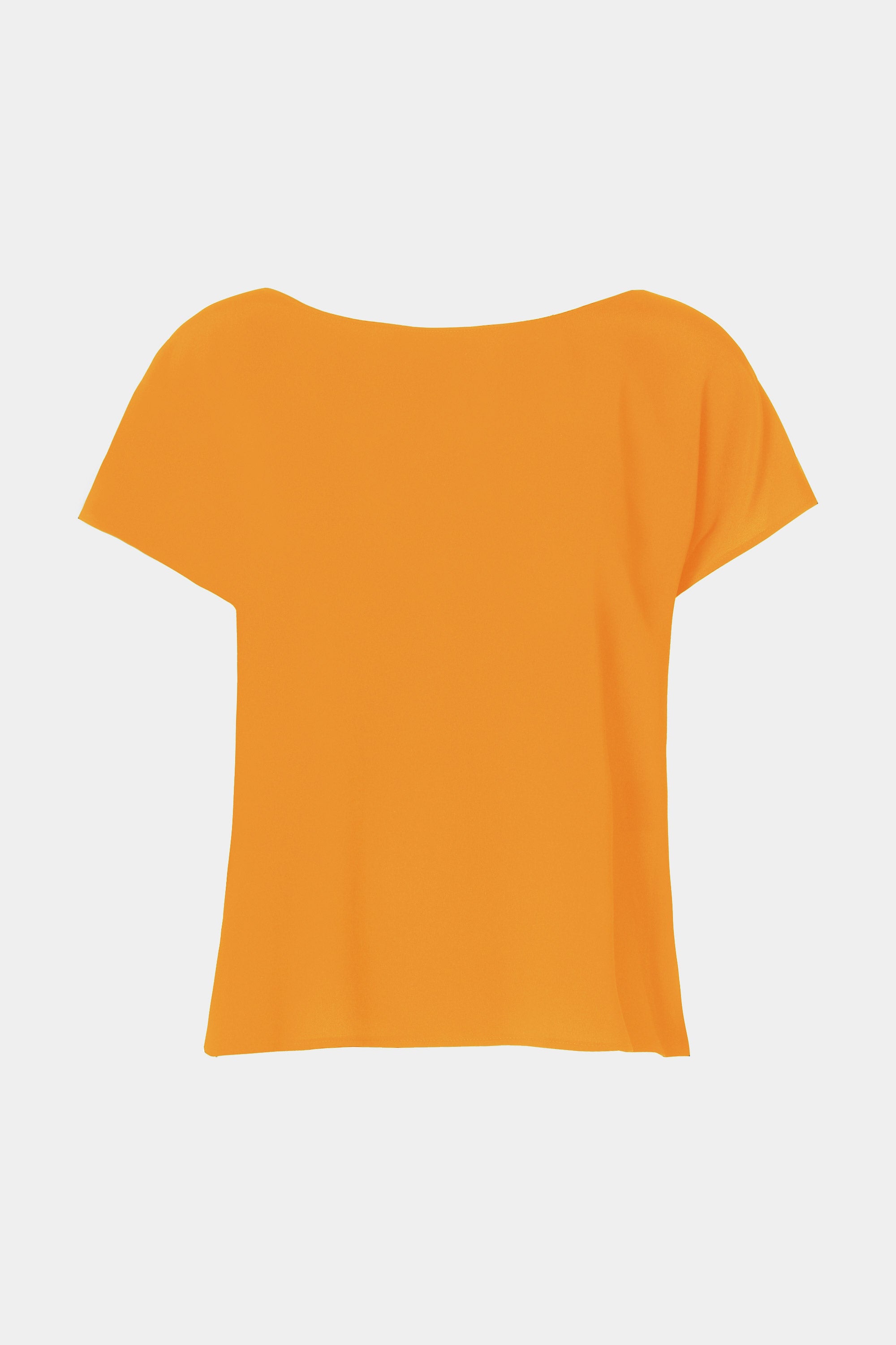 CROPPED T-SHIRT IN CRÊPE DE CHINE