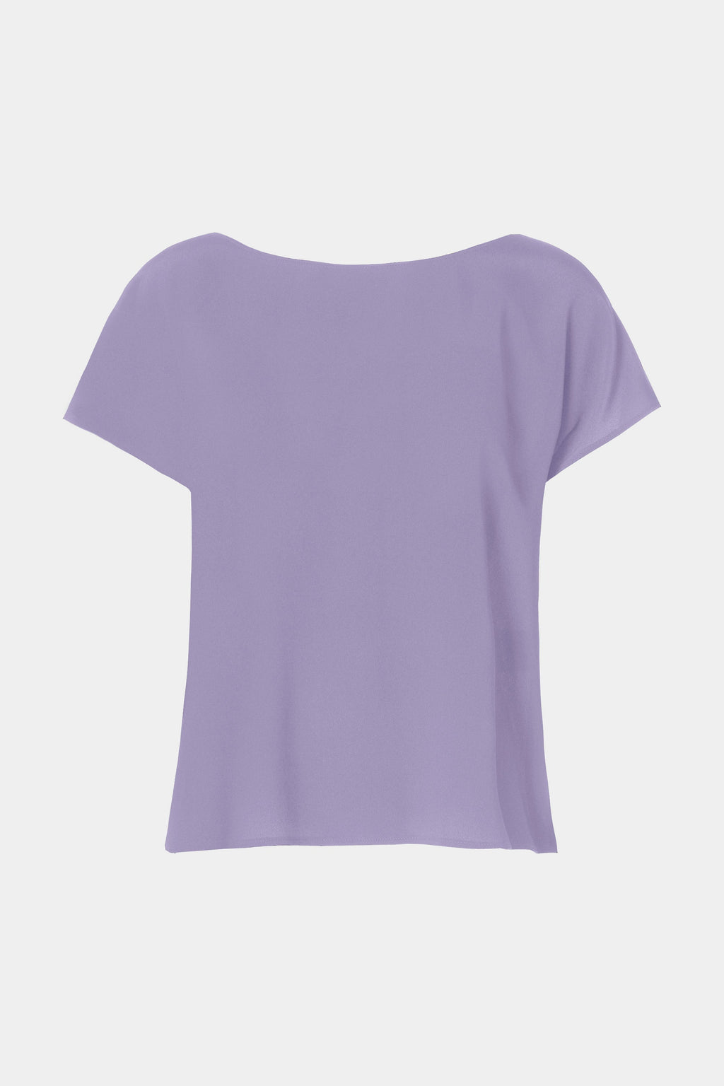 CROPPED T-SHIRT IN CRÊPE DE CHINE