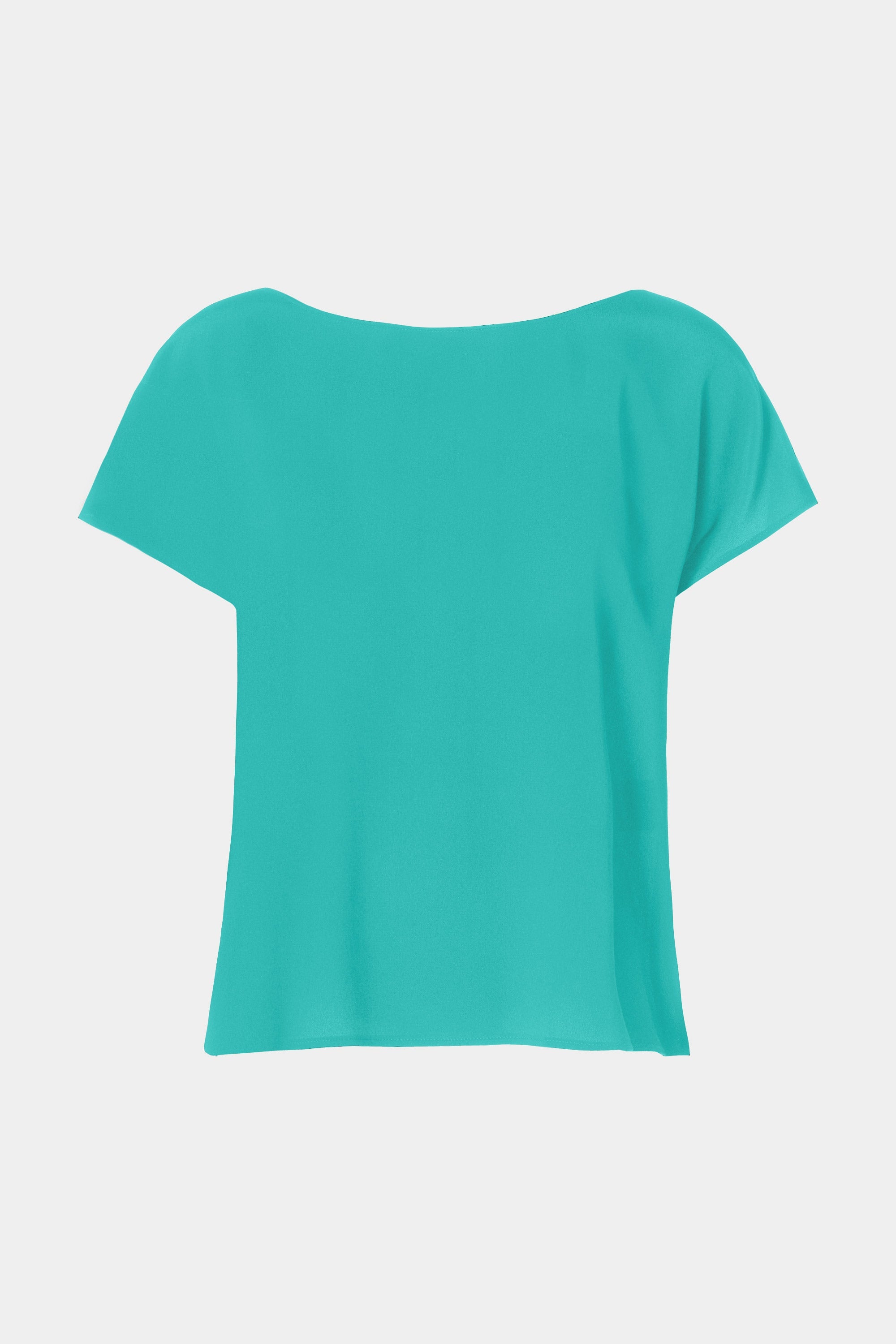 CROPPED T-SHIRT IN CRÊPE DE CHINE