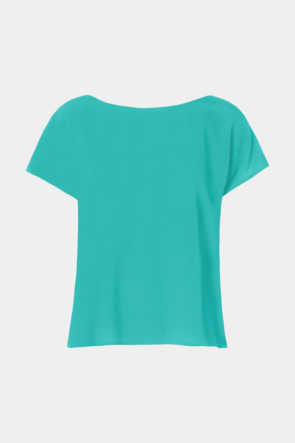 CROPPED T-SHIRT IN CRÊPE DE CHINE