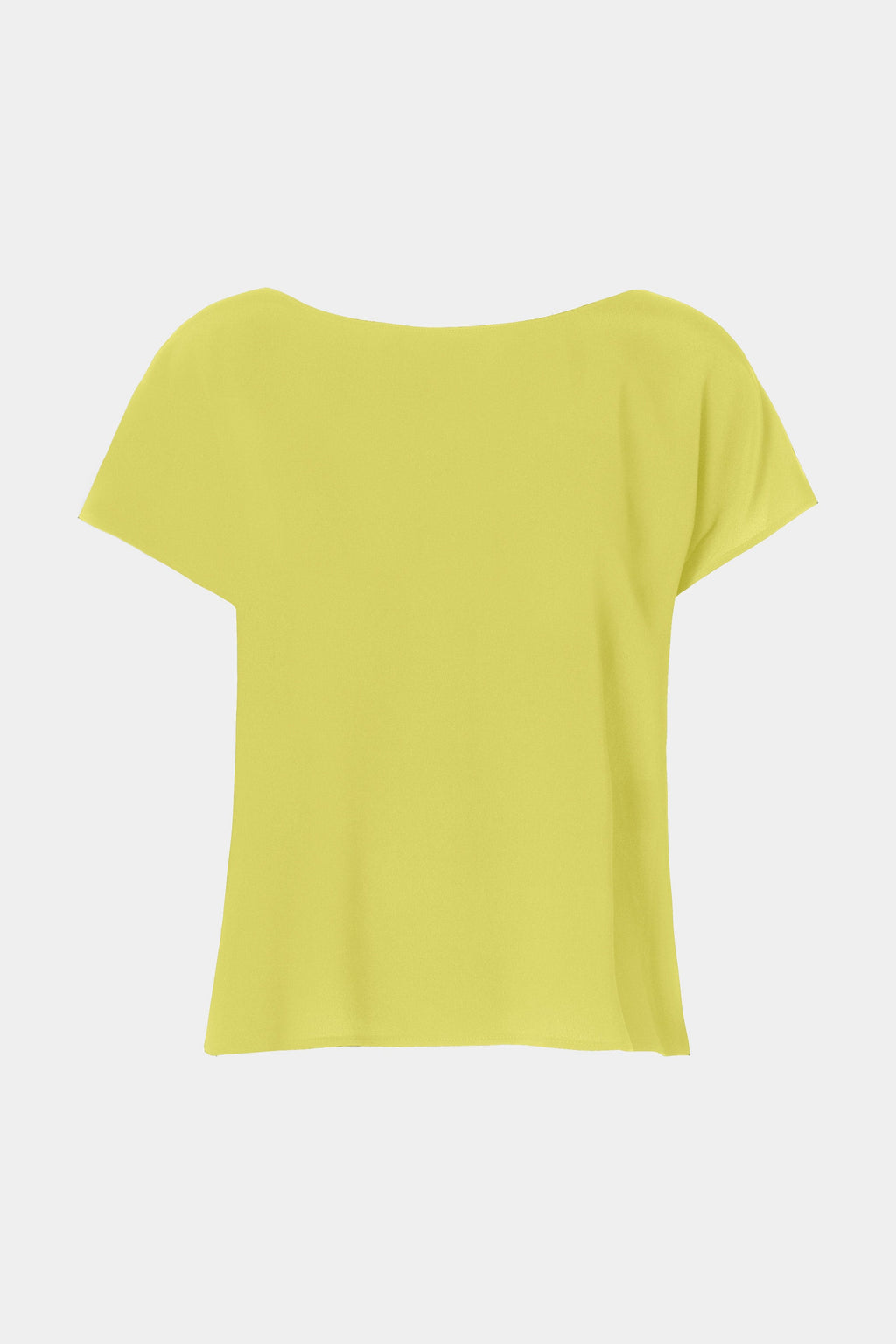 CROPPED T-SHIRT IN CRÊPE DE CHINE