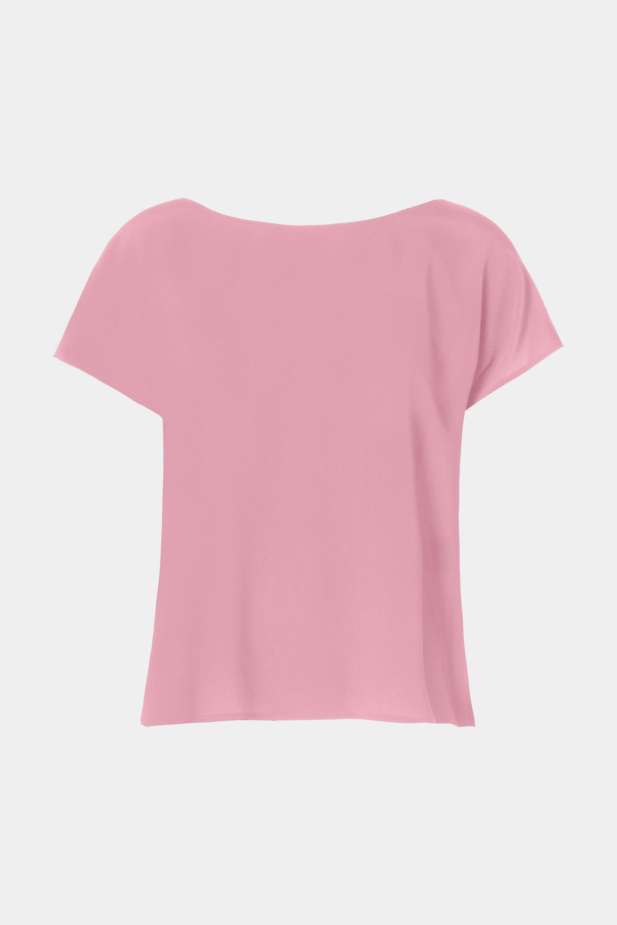 CROPPED T-SHIRT IN CRÊPE DE CHINE