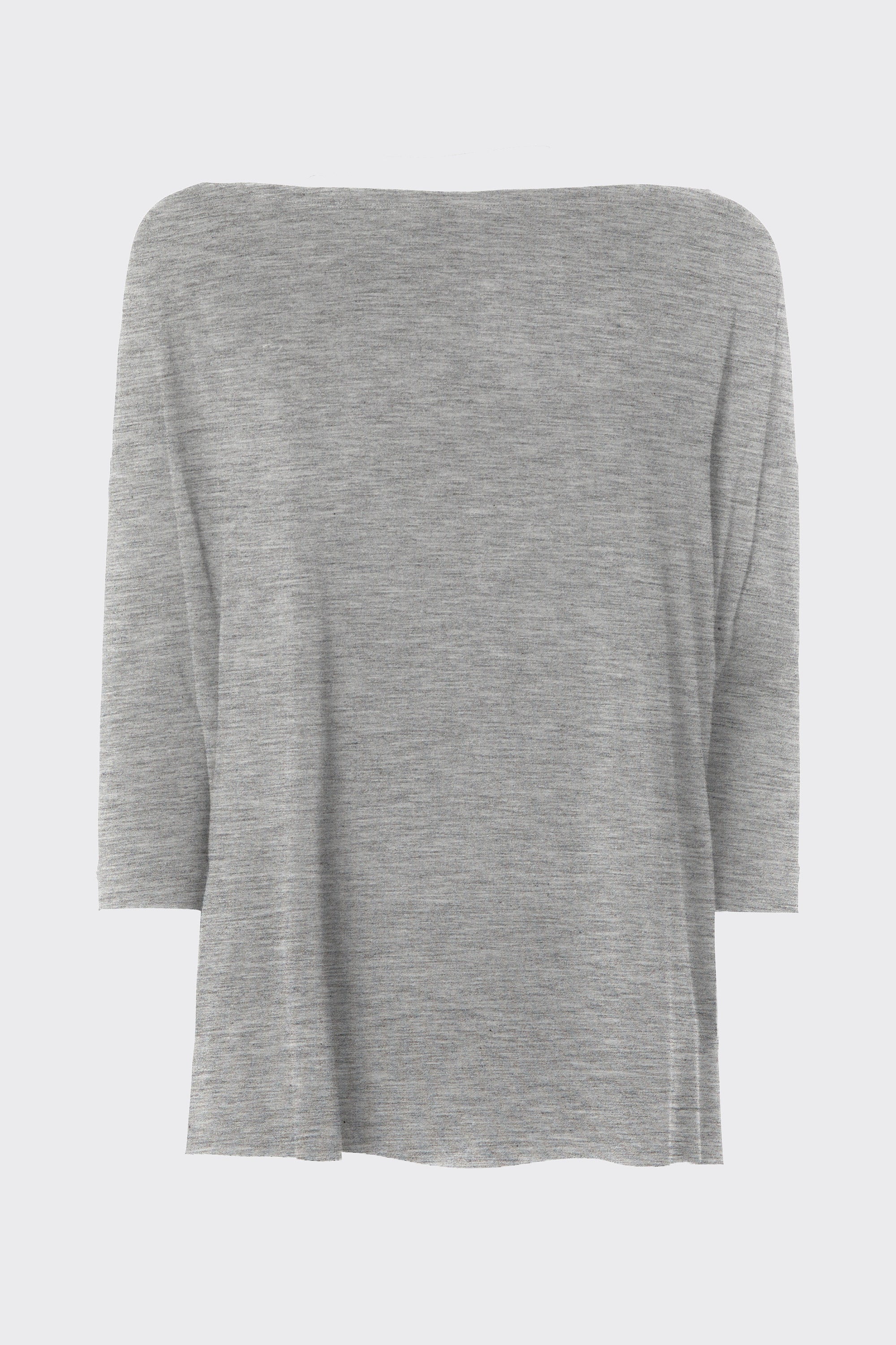 CREW-NECK TOP IN A LIGHT STRETCHY VISCOSE JERSEY WITH A DEEP V-BACK