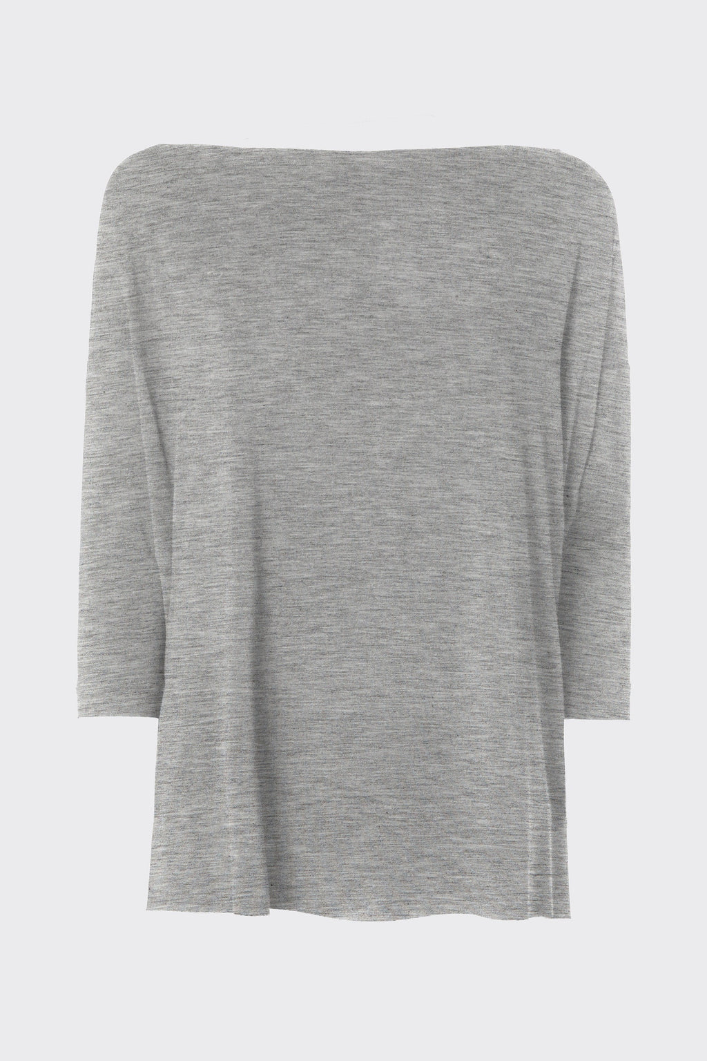 CREW-NECK TOP IN A LIGHT STRETCHY VISCOSE JERSEY WITH A DEEP V-BACK