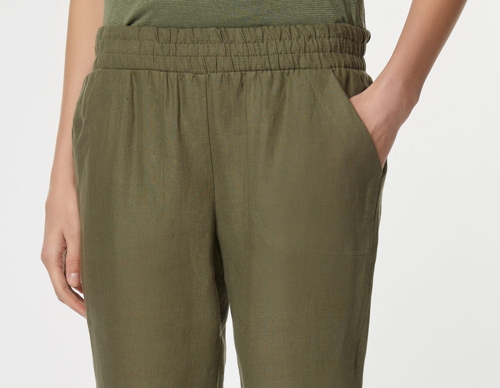 LINEN SLIM PANTS